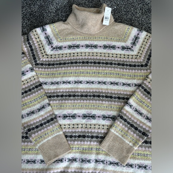 NWT loft ladies fair aisle turtleneck sweater XL - Picture 2 of 5